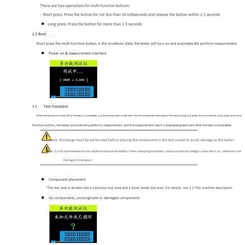 Multi-Function Tester,-TC1 Transistor Tester TFT Diode Triode Capacitance9663