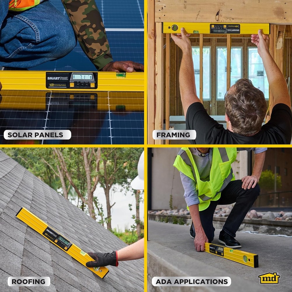 48 in Digital Level Angle Slope Measuring Smart Tool w Sensor Technology & Case