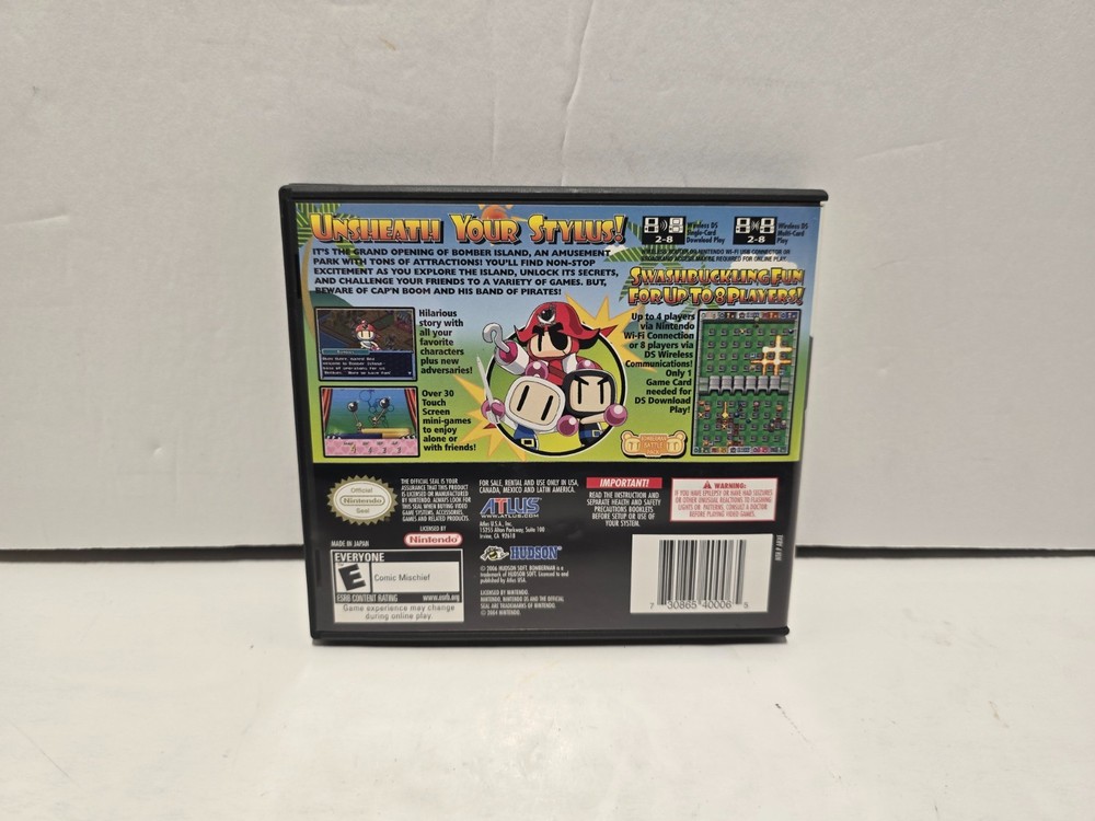 Bomberman Land Touch Nintendo DS (Replacement Case & Manual + Inserts)