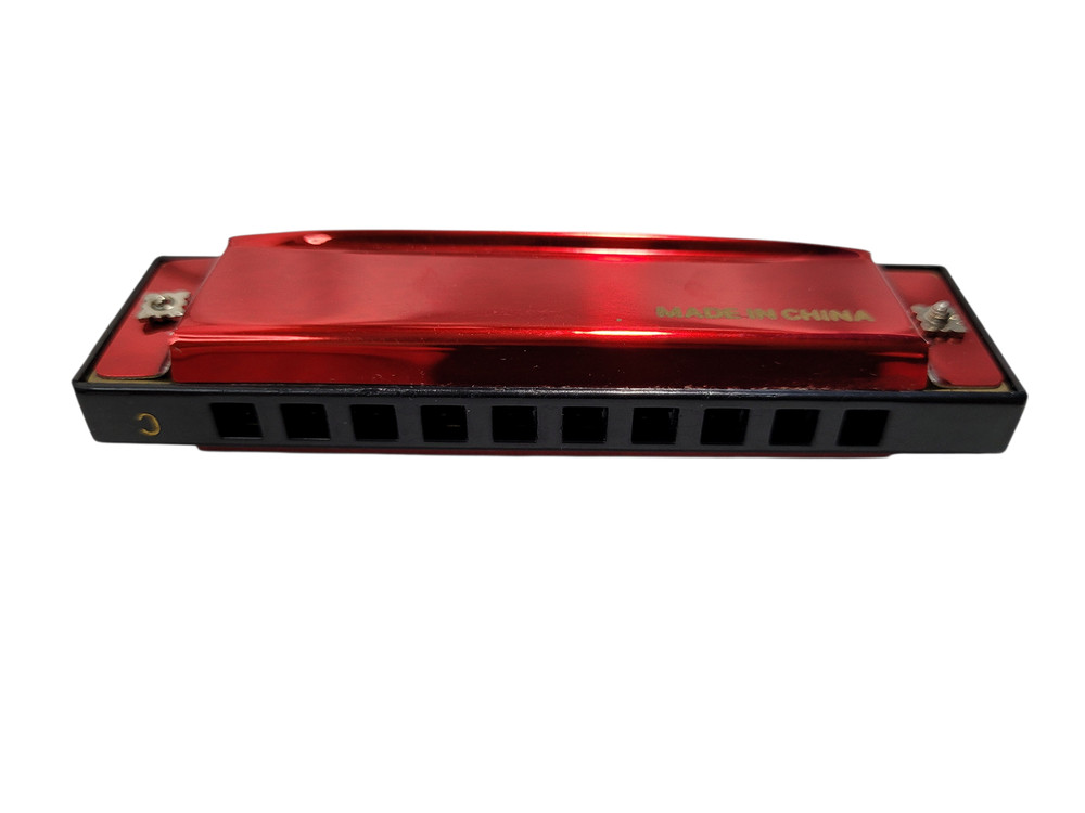 Ole Red Key of C Harmonica Beginner Red OR Harmonica with Hard Case