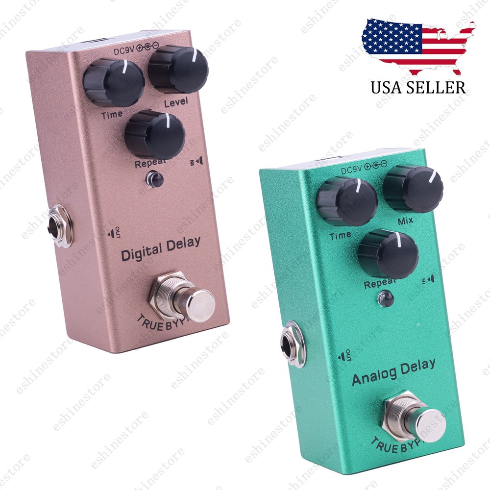 Digital/Analog Delay Guitar Effects Pedal Mini Single Type DC 9V True Bypass
