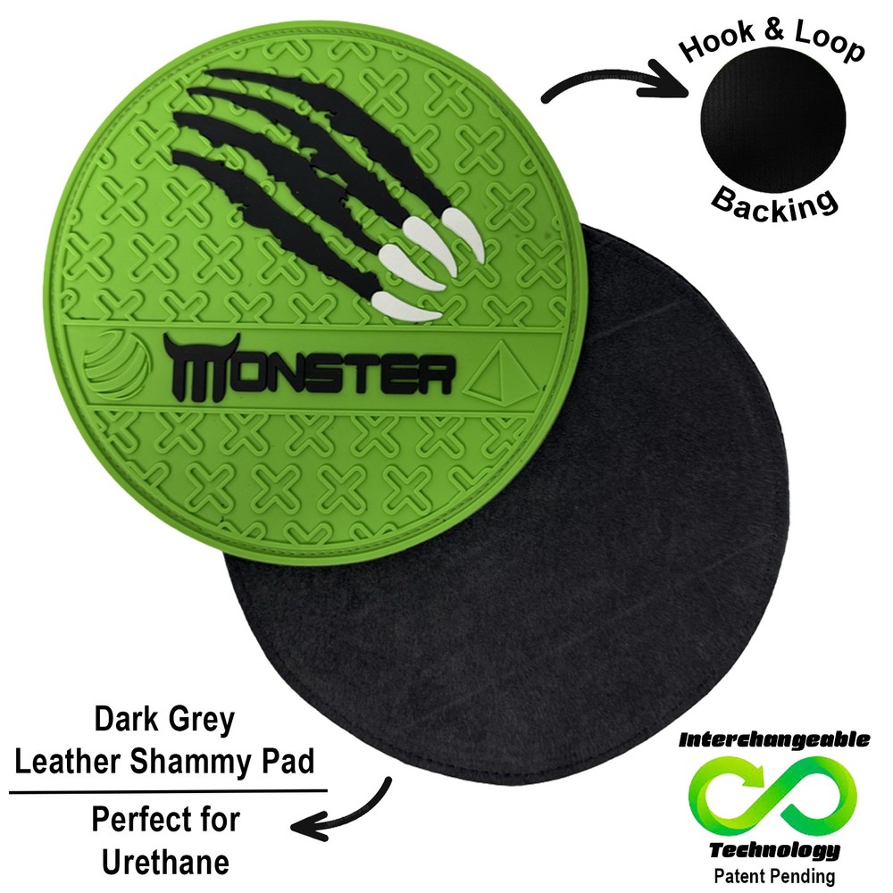 bowlingball.com Monster Interchangeable Grip Shammy Pad w/Removeable &