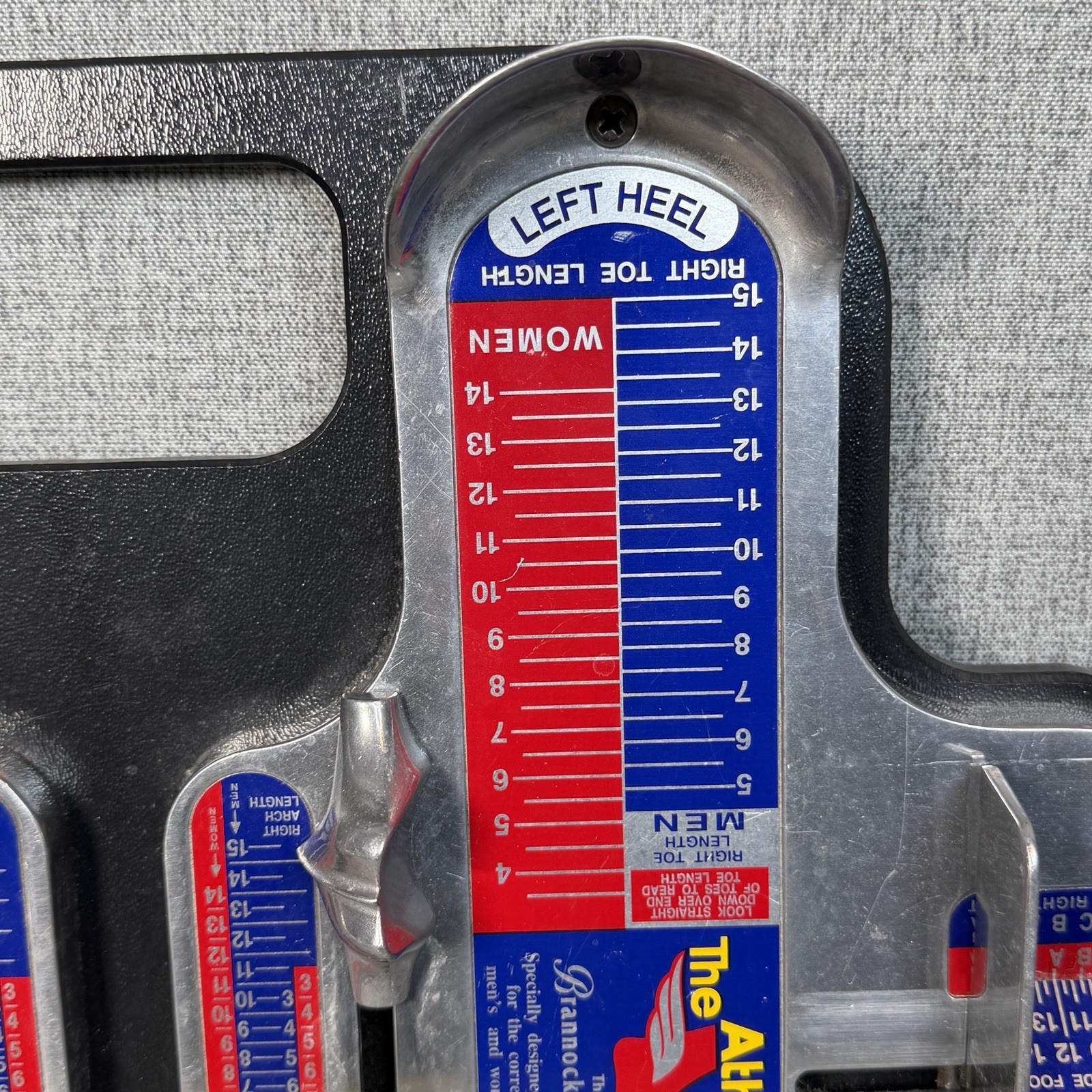 Rare 90s The Athletes Foot Brannock Device Double Board Store Display Shoe Sizer