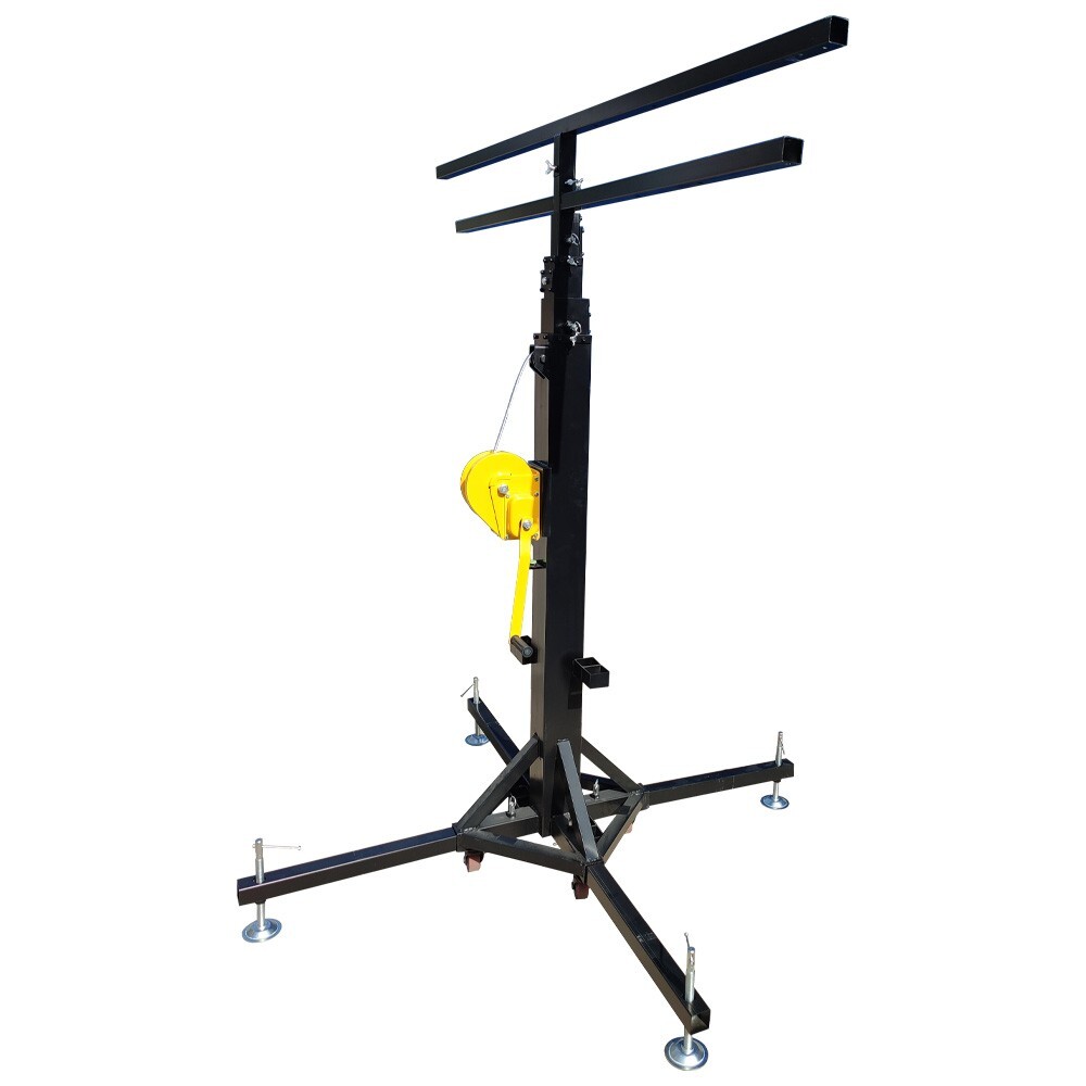 Height Adjust 2Layers Stage Bracket with 16 Lights Position Stand with Wheels