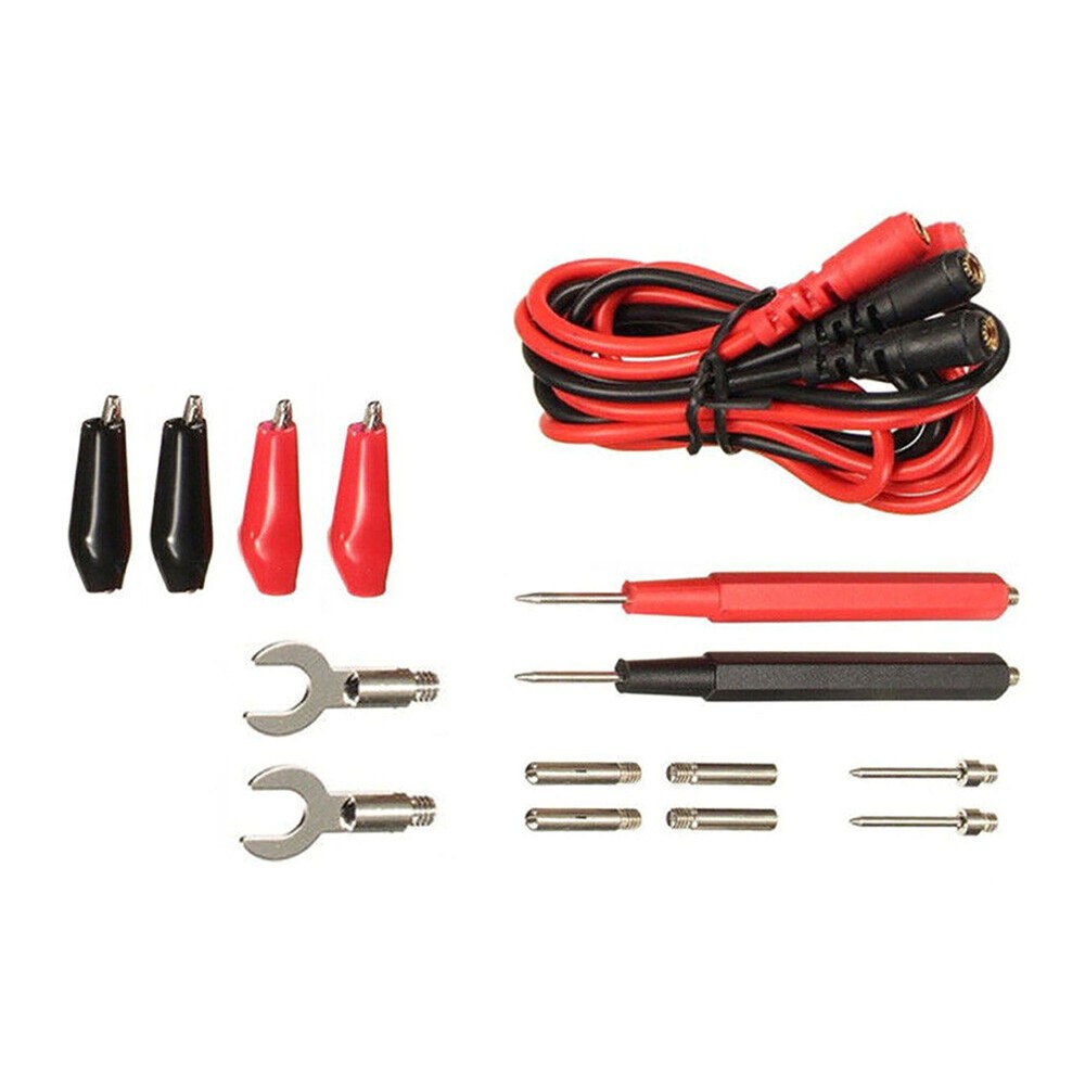 16Pcs/Set Copper Multimeter Test Lead Cable Probes Accessories For Volt Meter