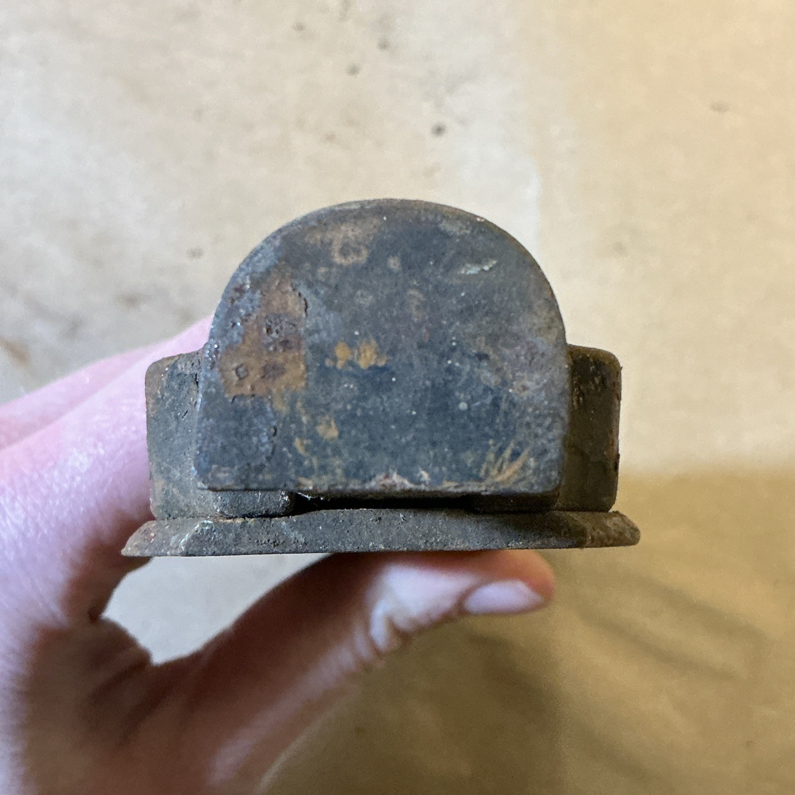 Antique Victorian Cast Metal Door Lock Surface Latch As Is INV-AT13