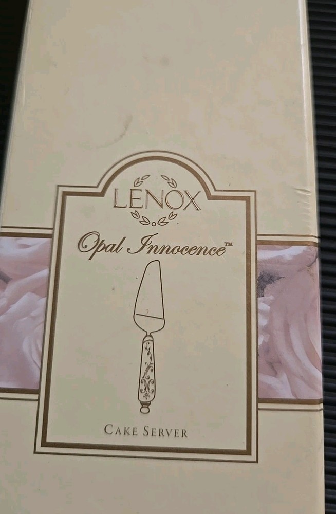 Lenox NIB Opal Innocence Cake Server