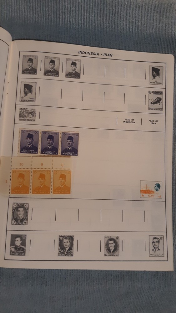 Treat Monarch World Stamp Album Stamp Book With Some Stamps