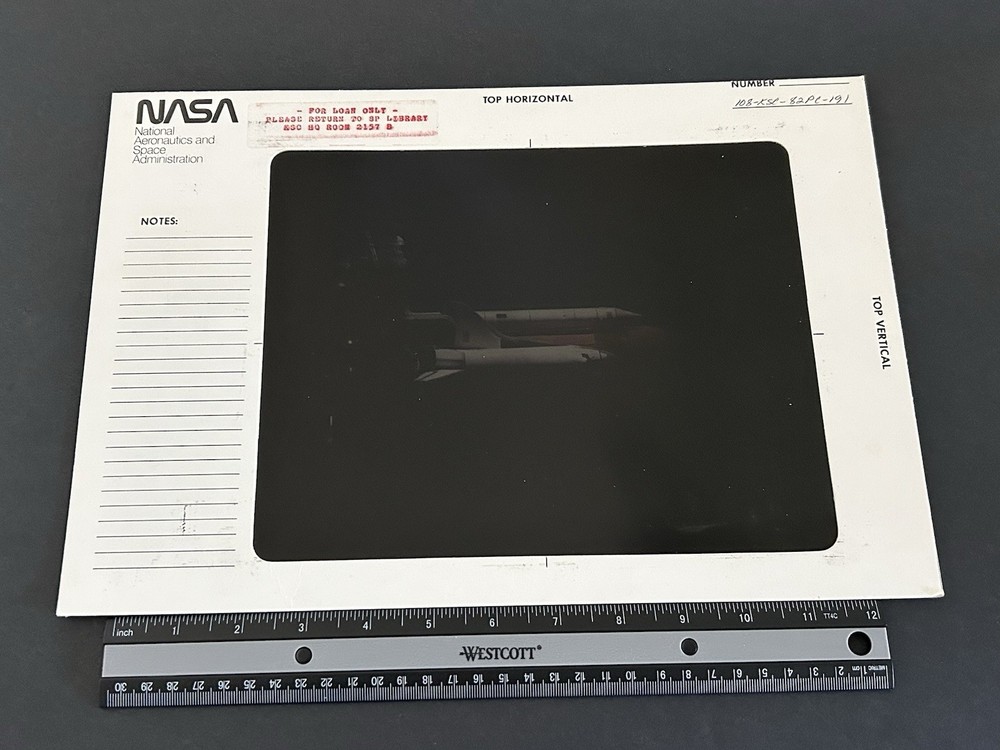 1982 NASA KSC Space Shuttle Columbia Crawler Transport Presentation Transparency
