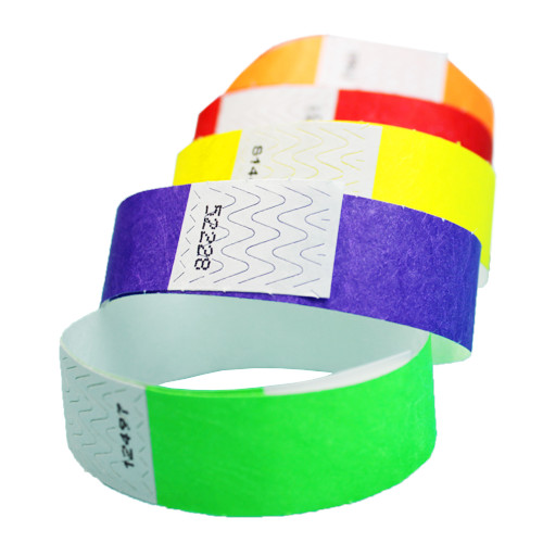 10,000 Count Wristbands, Pick Your Color, Tyvek Material, Security Bracelets
