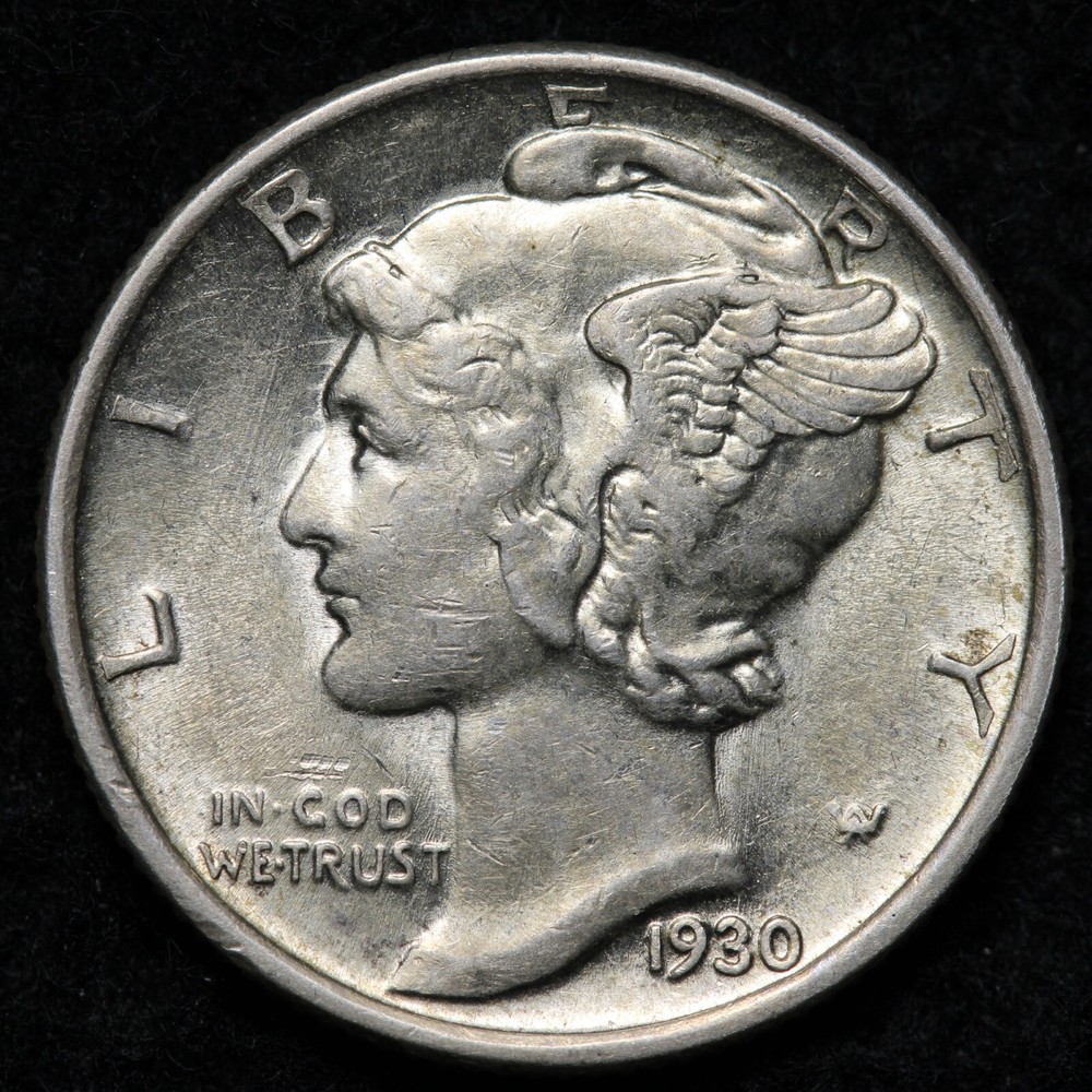 1930-S Mercury Silver Dime BU *UNCIRCULATED* MS E203 GTBK