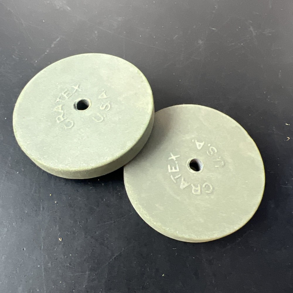 2pc CRATEX 256-XF Rubberized Abrasive Wheels