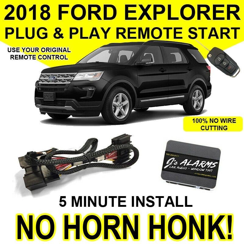 2018 Ford Explorer Remote Start Plug & Play Self Install SUV 3X Lock FO2N