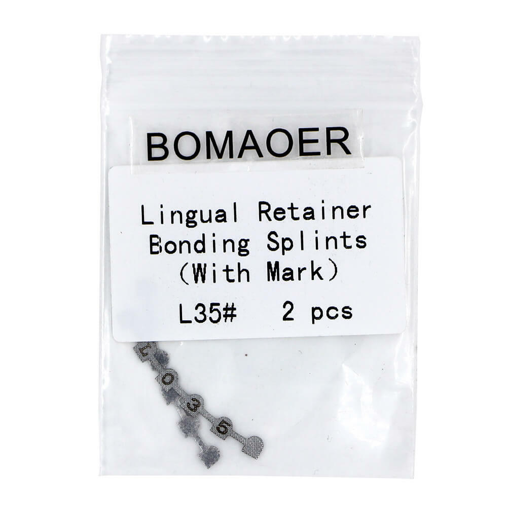 Orthodontic Lingual Retainer Splints Size L 35# - 5-Pack for Bonding