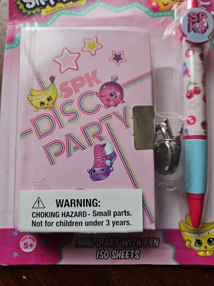 Shopkins Mini Diary With Pen