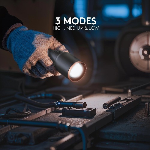 Duracell 1000 Lumen Rechargeable Flashlight - 3 Pack, Powerful, Durable