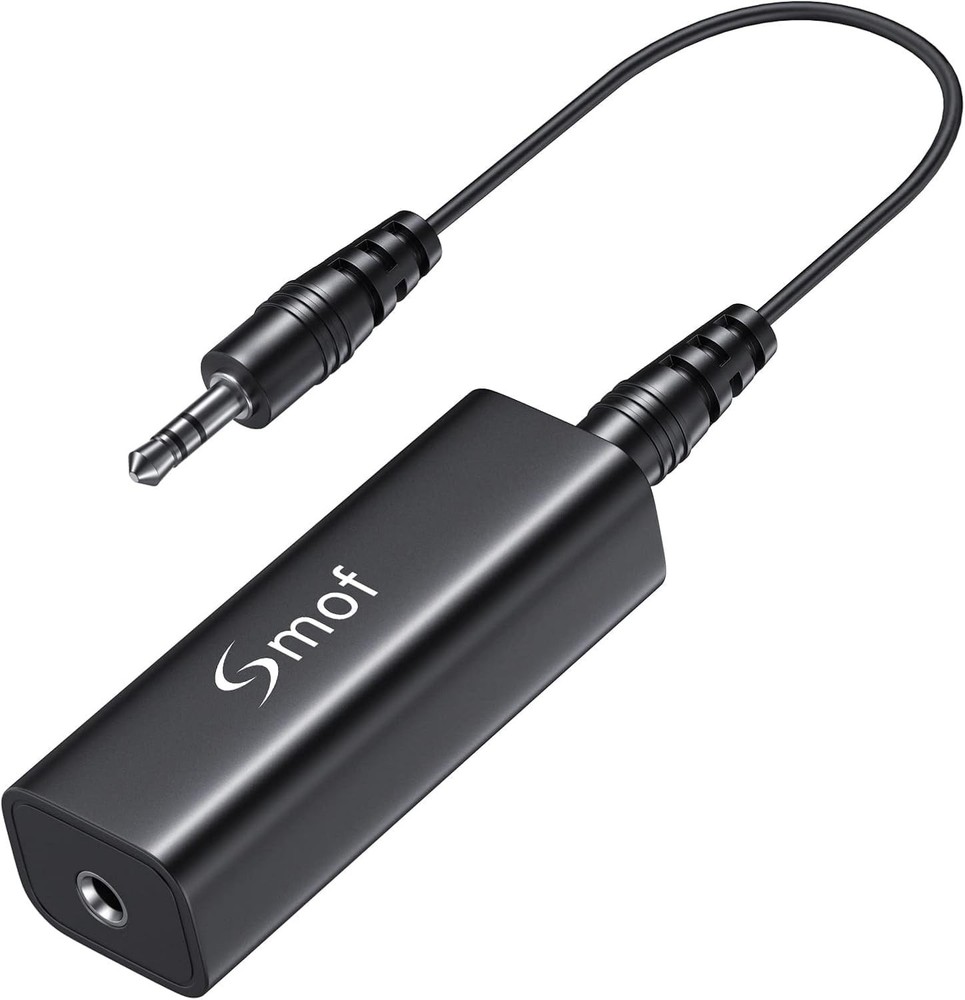 User-Friendly Ground Loop Noise Isolator - 3.5mm Cable Included, Portable Design