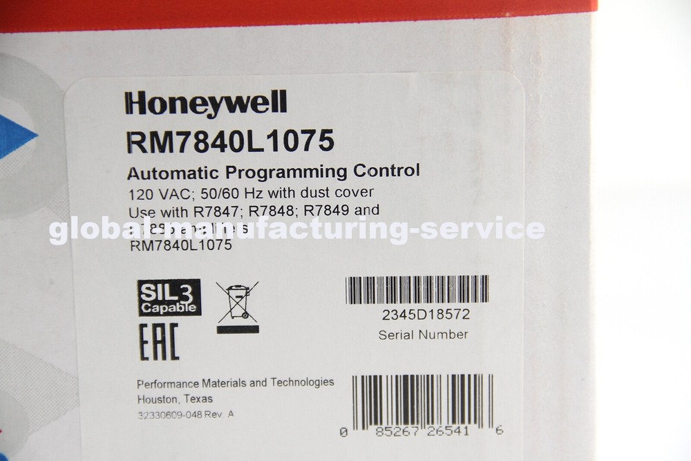 New Honeywell RM7840L1075 Automatic Programming Burner Control Controller