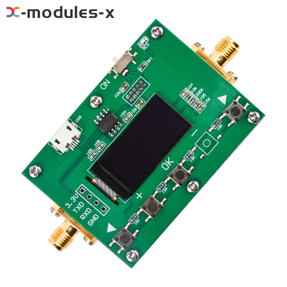 Digital Attenuator 30DB Step 0.25DB OLED Pogrammable Attenuator Module 6Ghz RF