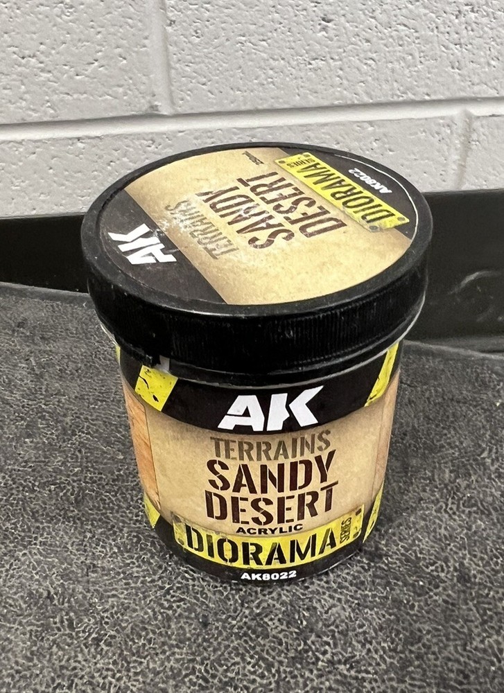 AK Interactive GROUND TEXTURE Terrains Effects FX Paste Sandy Desert  250ml 8oz