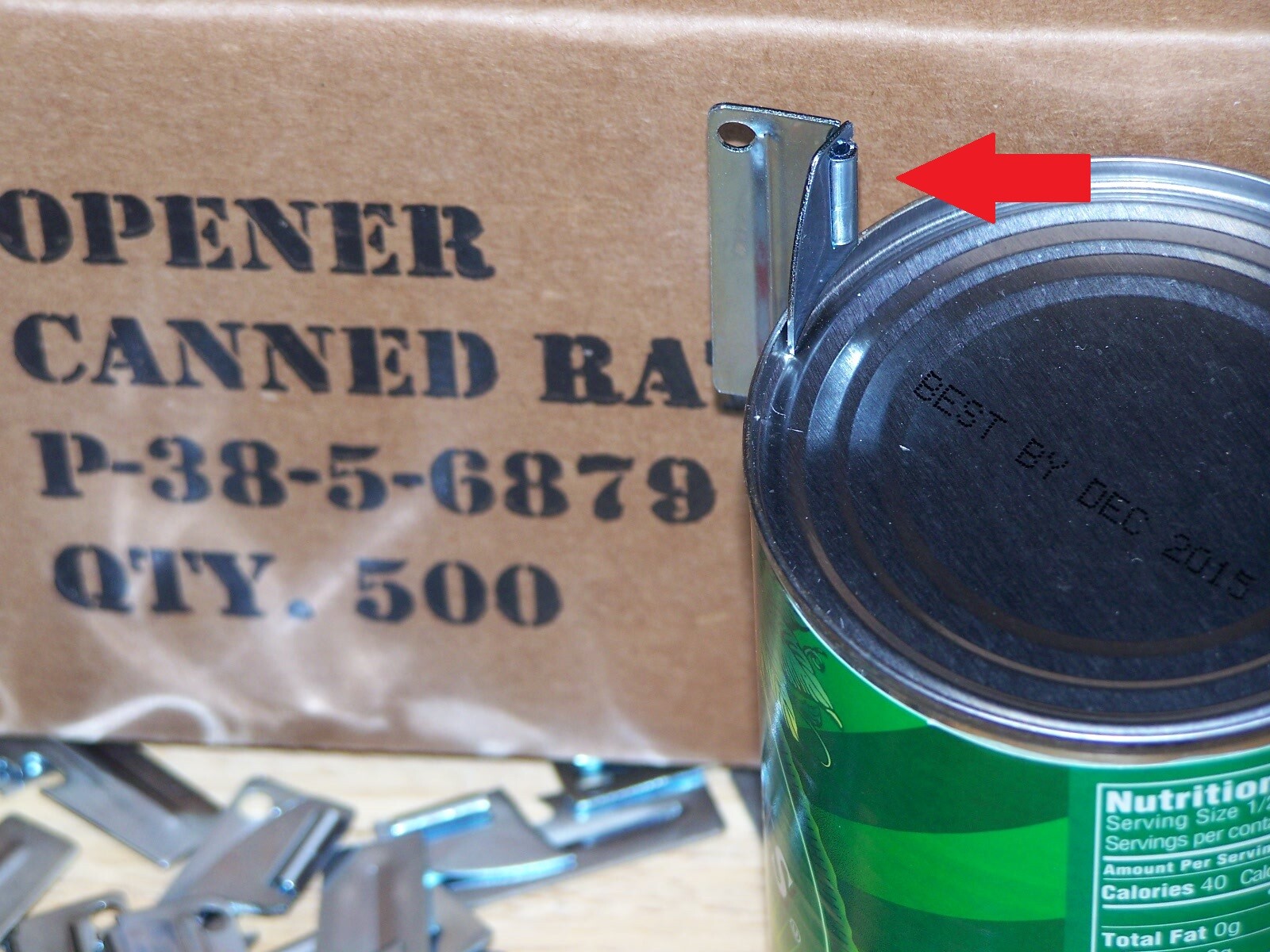 10 Military Army Survival Kit P38 P-38 Can Opener US Shelby Co Mess Tool USA