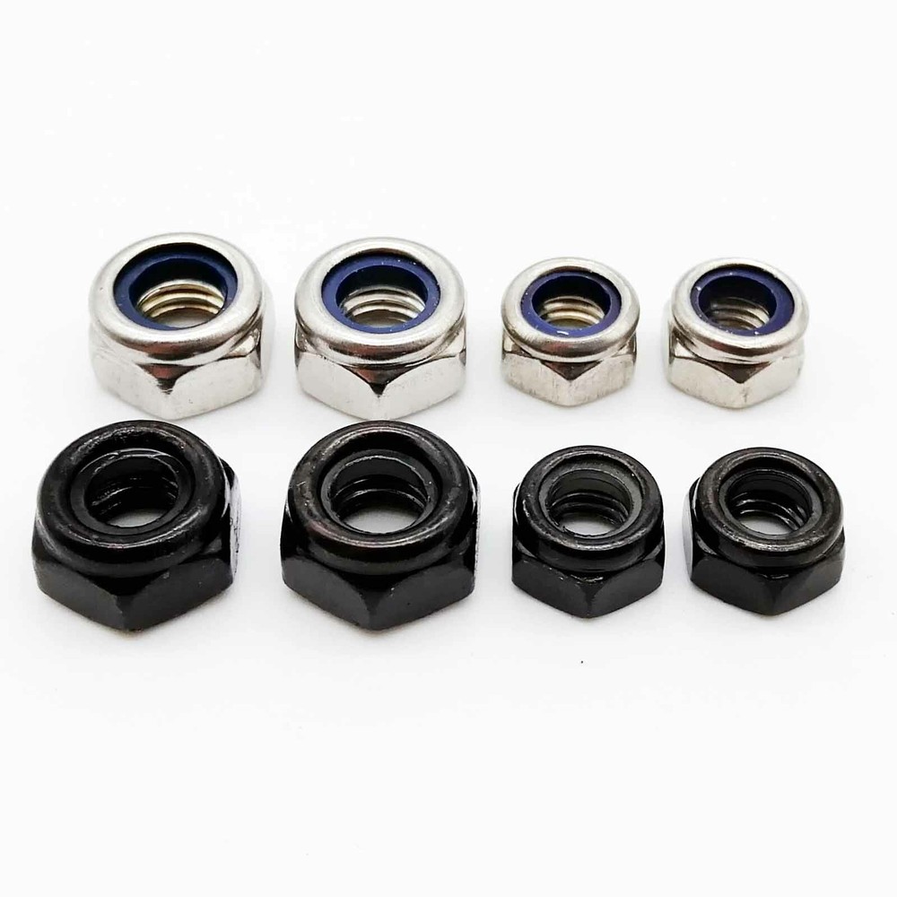M2 M2.5 M3 M4-M16 Hex Hexagon Nylon Insert Lock Nut Self–locking Nylock Locknut