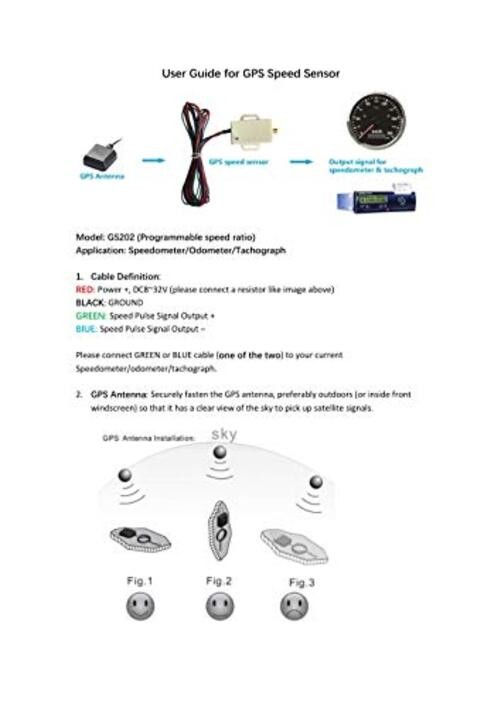 Mini Universal GPS Speedometer Signal Sensor Sender Adapter Kit Easy
