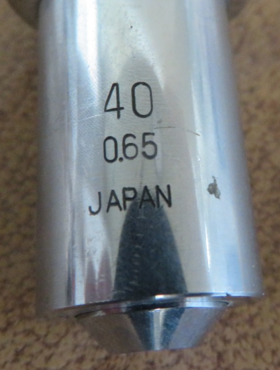 EDSCORP Microscope Objective 40x 0.65 Japan