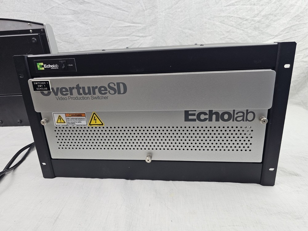 ECHOLAB OVERTURE SD VIDEO PRODUCTION SWITCHER SYSTEM CONTROL & INFORMATION GUIDE