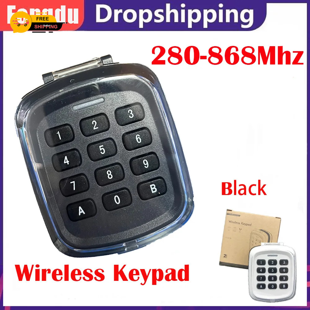 Multi-Frequency 280-868Mhz 280-868Mhz Gate Garage Door Key Wireless Keypad Code
