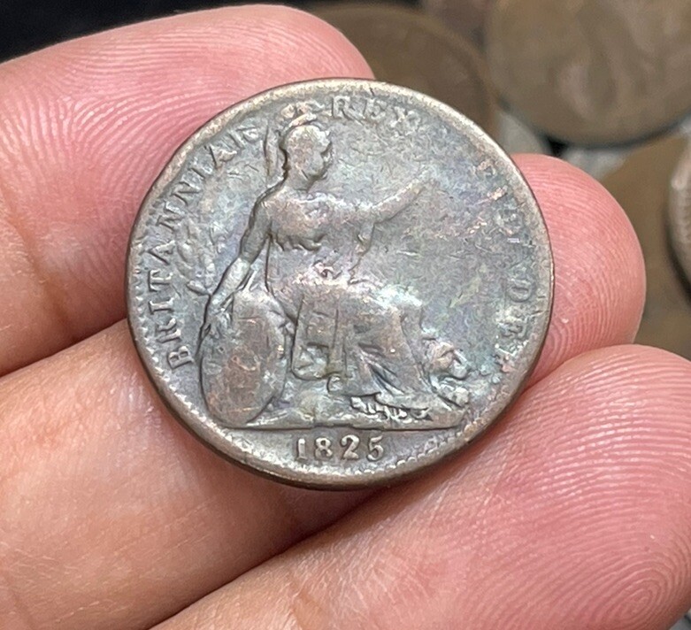 1825 Great Britain One Farthing Coin