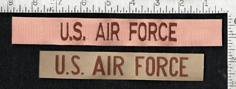 USAF patch (circa 1990s) Two Desert DCU cloth U.S. Air Force taps