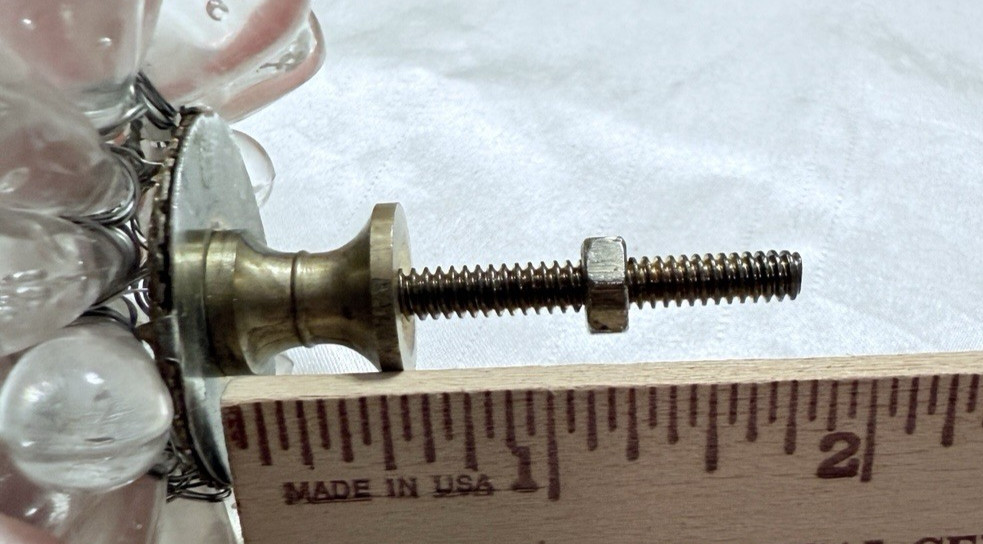 Drawer Pulls Set of 2 Lucite Flowers