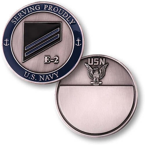 UNITED STATES NAVY RANK E2 BLUE CONSTUCTION APPRENTICE