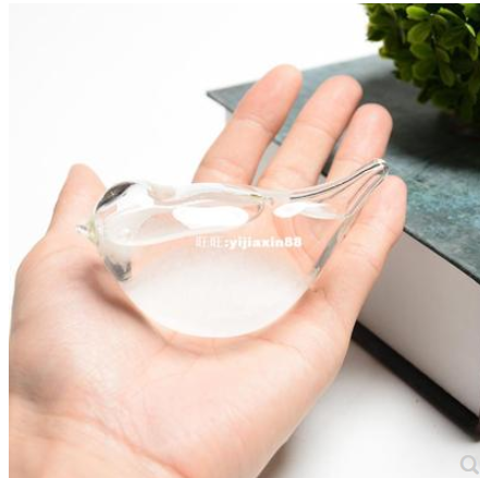 Small crystal weather forecast bottle