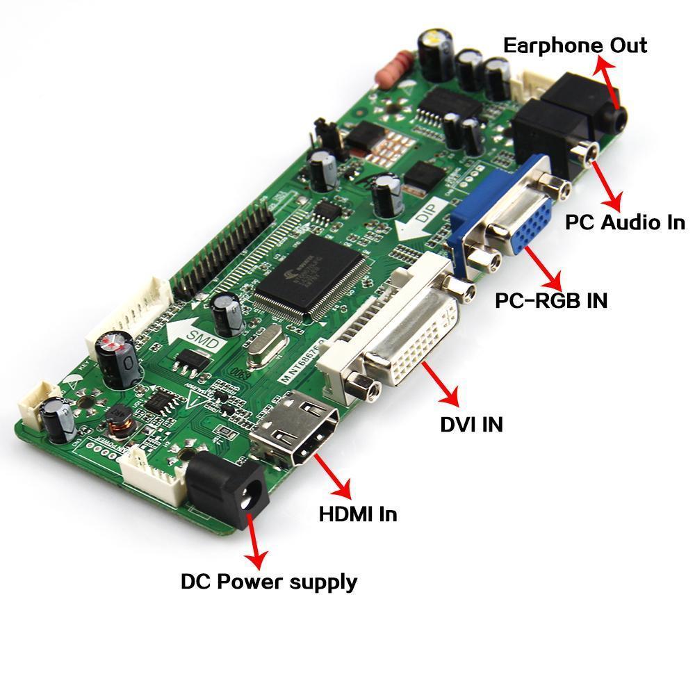 HDMI DVI VGA LCD Controller board driver Kit Diy for B154EW02/CLAA154WA05 Panel