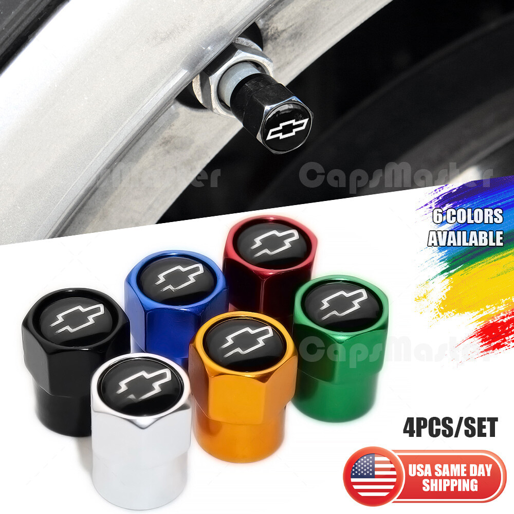 Hex Chevy Car SUV Wheels Tire Air Valve Caps Stem Dust Cover Sport Decorate Gift