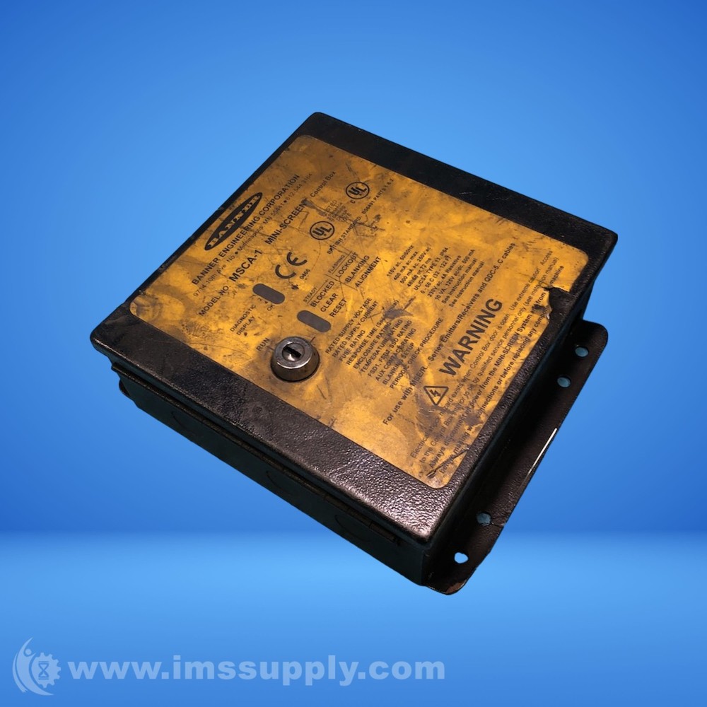 Banner Engineering Corp. MSCA-1 MINI-SCREEN Metal Control Box USIP