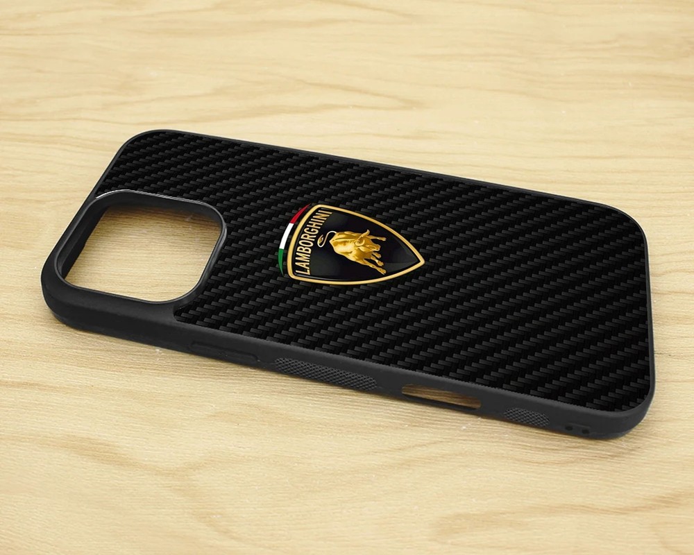 Lamborghini Carbon iPhone 2D Rubber Case