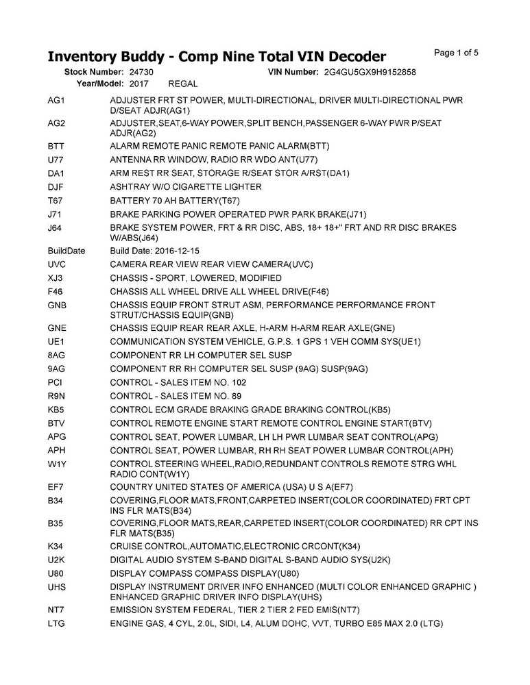 Used Blind Spot Detection System Warning Control Module fits: 2017 Buick Regal D