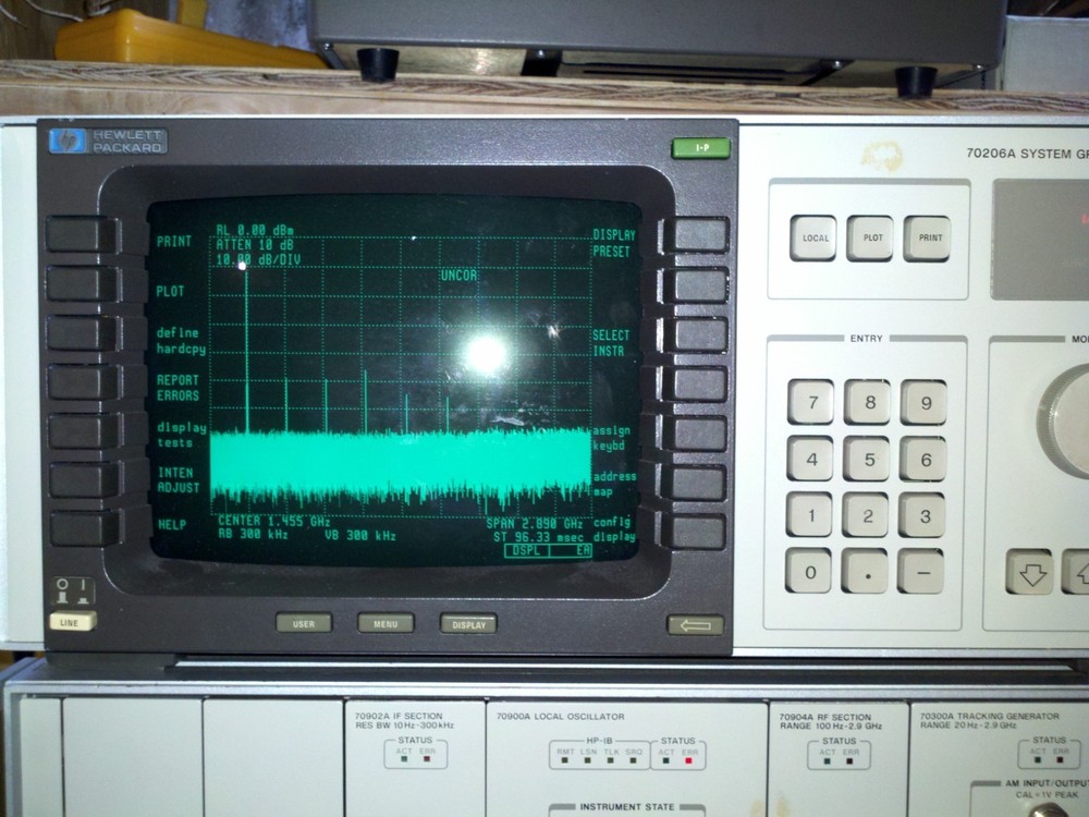 spectrum analyzer includes both units as in display