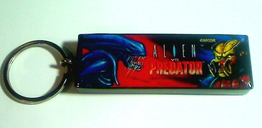 Alien vs. Predator  Arcade Marquee Coin Door accessory Keychain