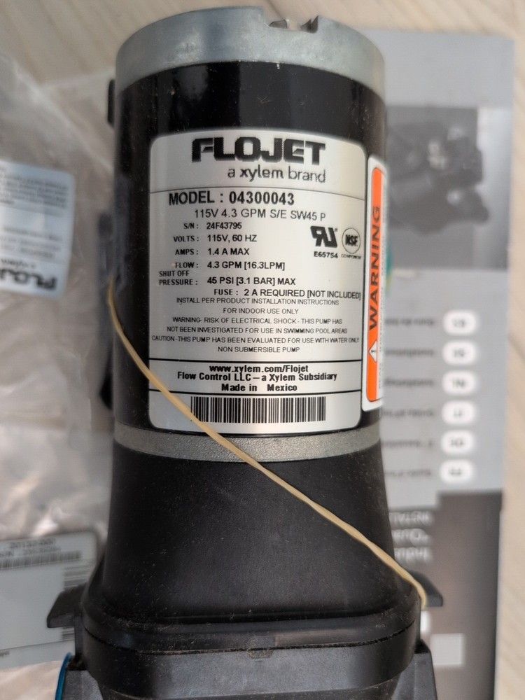 Flojet 115 volt model # 04300043