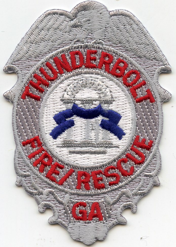 THUNDERBOLT GEORGIA GA silver FIRE PATCH