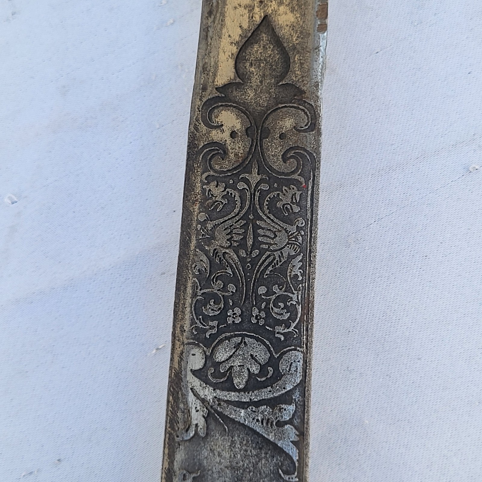 Very Unique Antique Toledo Spain Steel Sharp Sword