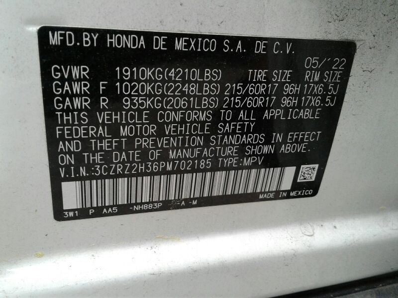 HR-V 2023 Camera/Projector 118980