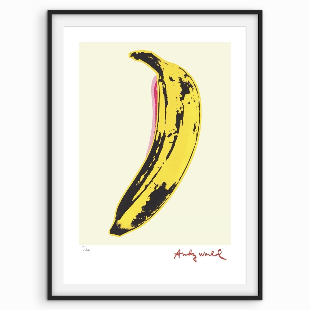 Andy Warhol Signed - Banana - Certificate.