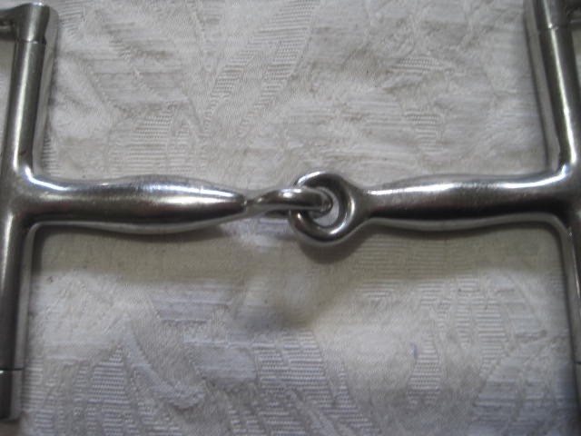 Dee Ring Jointed Snaffle 4 3/4'' Stainless Steel