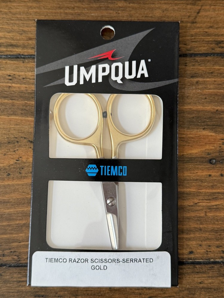 Tiemco Serrated Razor Scissors - Gold