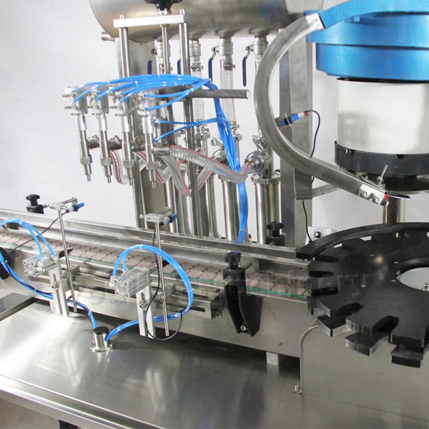 Automatic Small Glass Plastic Bottle Spray Perfume Filling and Capping Machine
